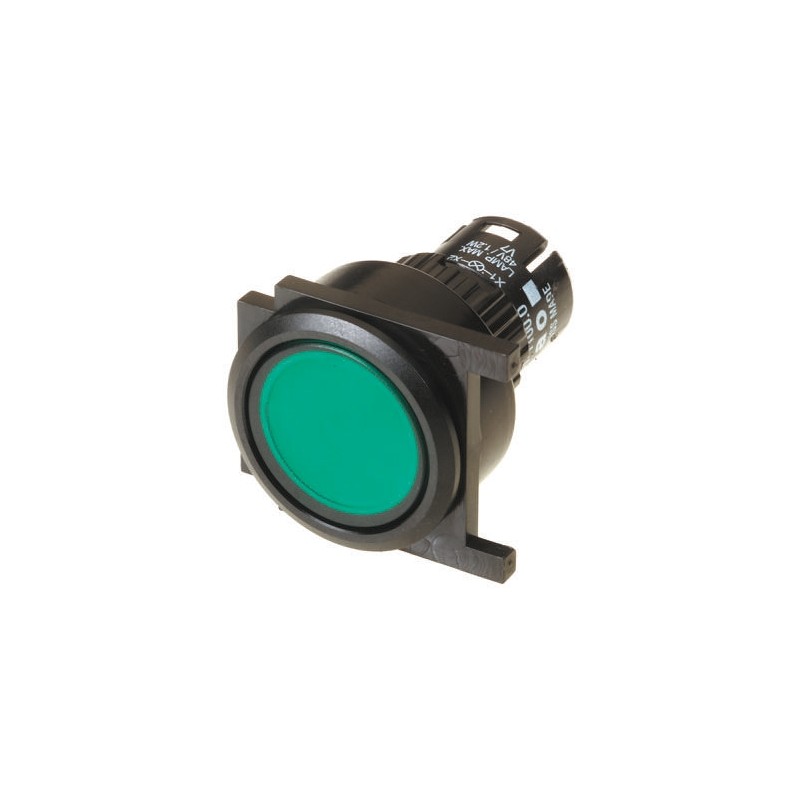 1 pcs - EAO Green Latching Push Button Head, IP65