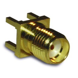 1 pcs - Amphenol RF, jack PCB Mount SMA Connector, 50Ω, Solder Termination, Straight Body