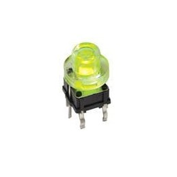 10 pcs : TL1265AQSBLK - Tactile Switches Tact Switch NO LED BLK CAP