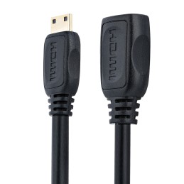 1 pcs - StarTech.com 4K @ 30Hz HDMI 1.4 Female HDMI to Male Mini HDMI Cable, 12.7cm