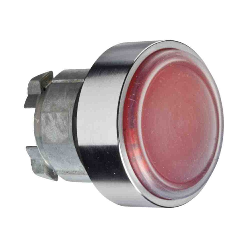 1 pcs - Schneider Electric Harmony XB4 Series Red Momentary Push Button Head, 22mm Cutout