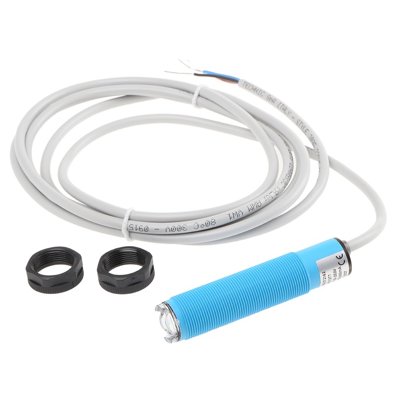 1 pcs - Sick Retroreflective Photoelectric Sensor, Barrel Sensor, 5 mm - 3.5 m Detection Range