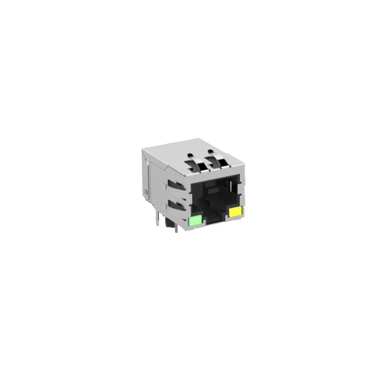 1 pcs - ERNI Female RJ Connector Module, Through Hole, Cat5