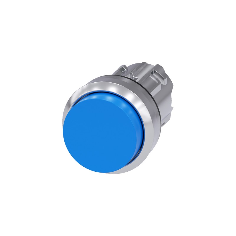 1 pcs - Siemens SIRIUS ACT Series Blue Momentary Push Button, 22mm Cutout, IP66, IP67, IP69K