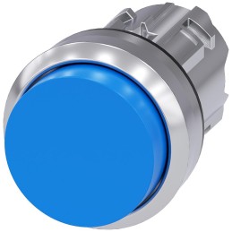 1 pcs - Siemens SIRIUS ACT Series Blue Momentary Push Button, 22mm Cutout, IP66, IP67, IP69K