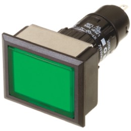 1 pcs - EAO Green Illuminated Momentary Push Button Head, IP65