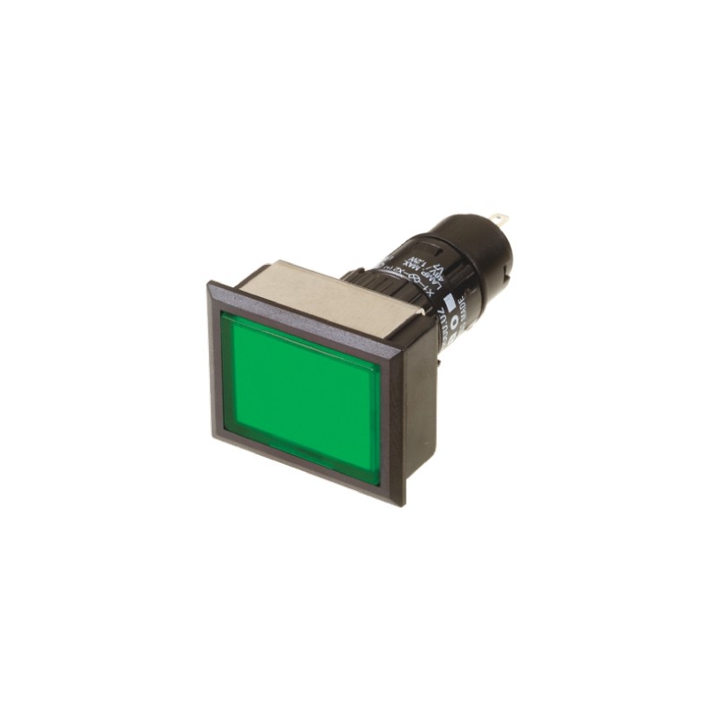 1 pcs - EAO Green Illuminated Momentary Push Button Head, IP65