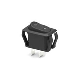 10 pcs : PRBSA1-16F-BB0BW - Rocker Switches SPST BLK QC PNL MT ROCKER SWITCH