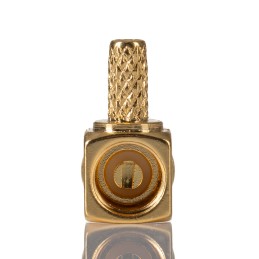 1 pcs - RS PRO, jack Cable Mount SMB Connector, 50Ω, Crimp Termination, Right Angle Body