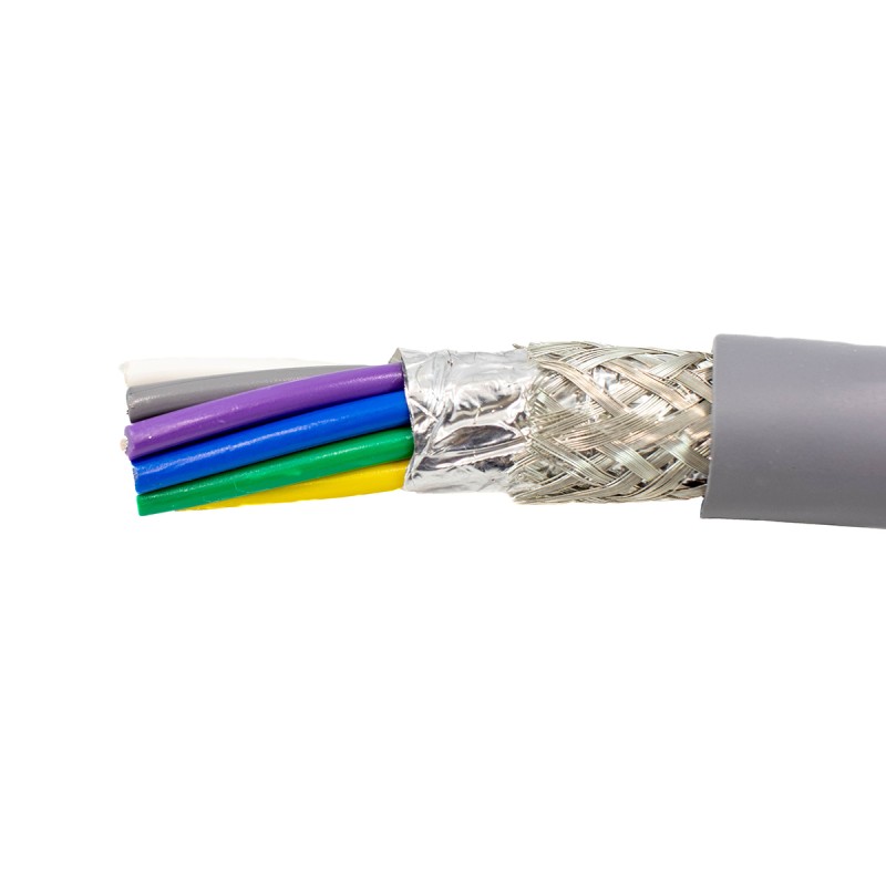 30 pcs - Alpha Wire Twisted Pair Data Cable, 12 Pairs, 0.23 mm², 24 Cores, 24 AWG, Screened, 30m, Grey Sheath