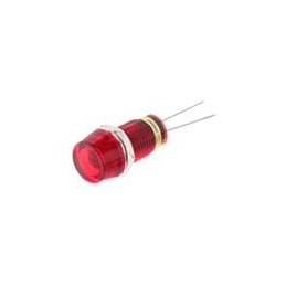 10 pcs : 608-3131-110F - LED Panel Mount Indicators RED DIFFUSED