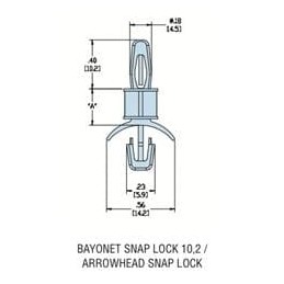10 pcs : 10052 - Standoffs & Spacers HLSP1-07 NATURAL NYL PCB Support