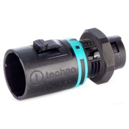 1 pcs - RS PRO Tee Plug, 2-Pole, Male, 1-Way, Panel Mount, 10A, IP68