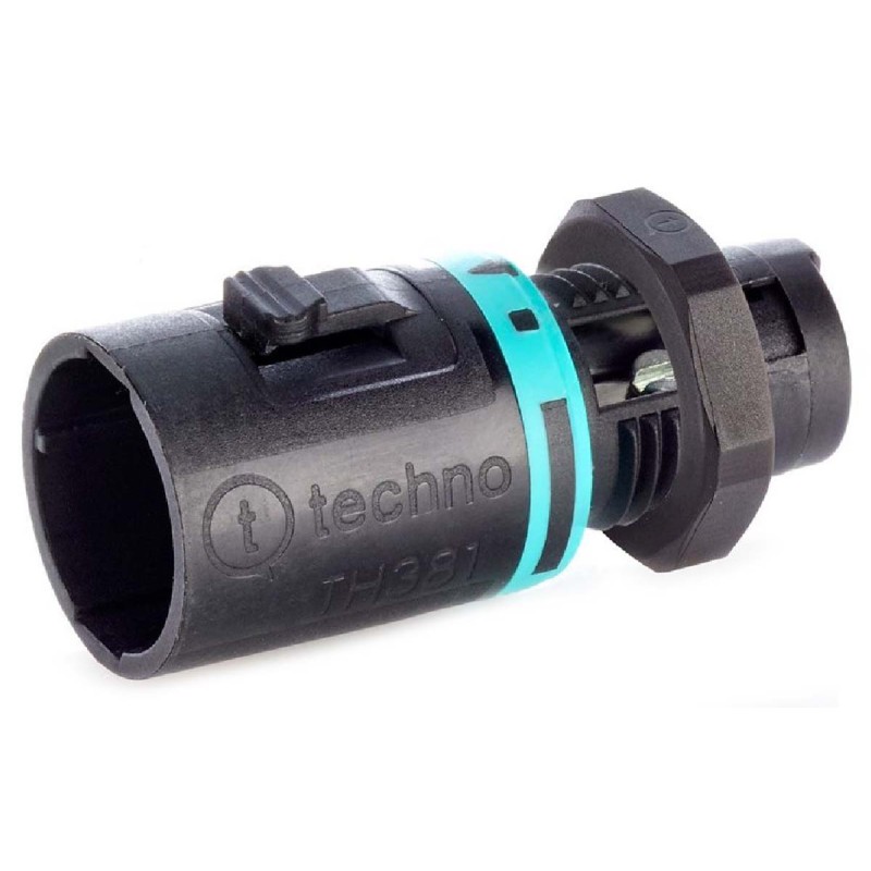 1 pcs - RS PRO Tee Plug, 2-Pole, Male, 1-Way, Panel Mount, 10A, IP68