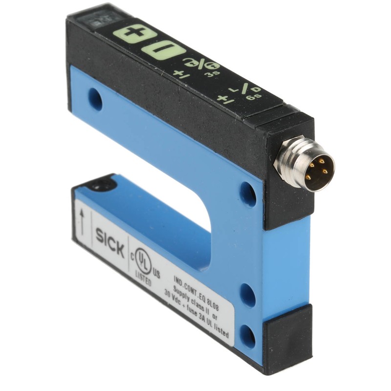 1 pcs - Sick Through Beam Photoelectric Sensor, Fork Sensor, 15 mm Detection Range