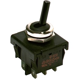 1 pcs - Marquardt Toggle Switch, Panel Mount, On-Off, DPDT, Tab Terminal
