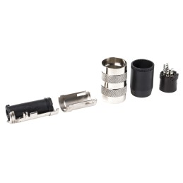 1 pcs - Amphenol Industrial, C 091 A 5 Pole M16 Din Socket, DIN 41524, 4A, 100 V IP40, Screw Lock, Female, Cable Mount