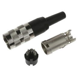 1 pcs - Amphenol Industrial, C 091 A 5 Pole M16 Din Socket, DIN 41524, 4A, 100 V IP40, Screw Lock, Female, Cable Mount
