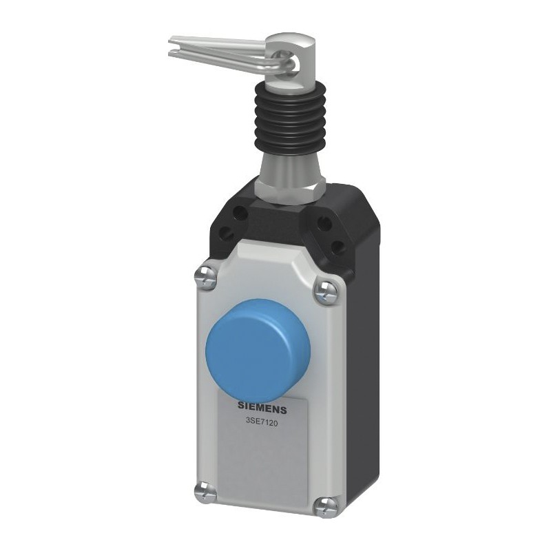 1 pcs - Siemens 3SE7 Rope Pull Switch, 10m, 2NC, Straight