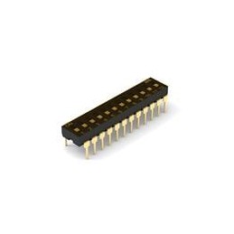 10 pcs : 418127160912 - DIP Switches/SIP Switches WS-DITV Dip Sw 12Pin Horiz Box Typ Black