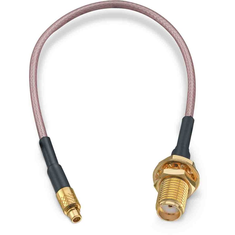 10 pcs - Wurth Elektronik Female SMA to Male MMCX Coaxial Cable, 152.4mm, RG178 Coaxial, Terminated