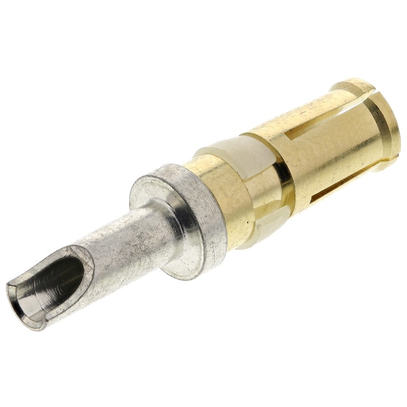 1 pcs - Amphenol ICC, DW Series, Female Solder D-Sub Connector Power Contact, Gold over Nickel Power, 14 AWG