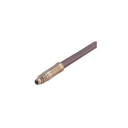 1 pcs - Huber+Suhner 11_MMCX-50-2-3/111_OH Series, Plug Cable Mount MMCX Connector, Crimp Termination, Straight Body