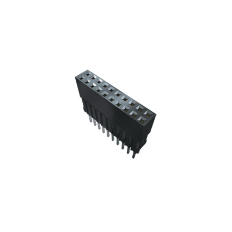 1 pcs - Samtec ESQ Series Vertical Through Hole Mount PCB Socket, 6-Contact, 1-Row, 2.54mm Pitch