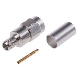 1 pcs - Radiall, Plug Cable Mount SMA Connector, 50Ω, Crimp Termination, Straight Body