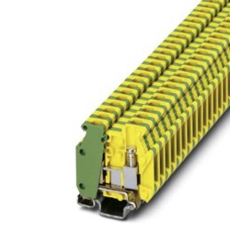 1 pcs - Phoenix Contact MBK 3/E-Z-PE Series Green/Yellow Earth Terminal Block, Single-Level, Screw Termination