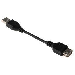 1 pcs - RS PRO USB 2.0 Cable, Male USB A to Female USB A Cable, 120mm