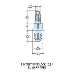 10 pcs : 10585 - Standoffs & Spacers HBS4-14 NATURAL NYL PCB Support