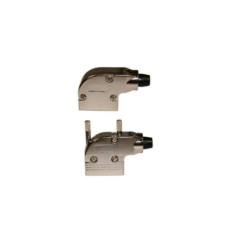 1 pcs - Norcomp 981 Series Zinc Alloy Right Angle D Sub Backshell, 15 Way, Strain Relief