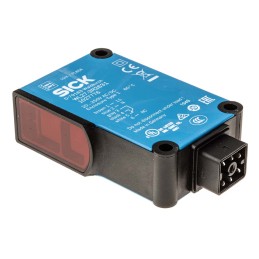 1 pcs - Sick Retroreflective Photoelectric Sensor, Block Sensor, 100 mm - 15 m Detection Range