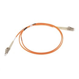 1 pcs - RS PRO LC to LC Duplex Multi Mode OM1 Fibre Optic Cable, 62.5/125μm, Orange, 1m