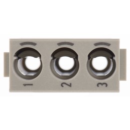 1 pcs - HARTING Heavy Duty Power Connector Module, 40A, Female, Han-Modular Series, 3 Contacts