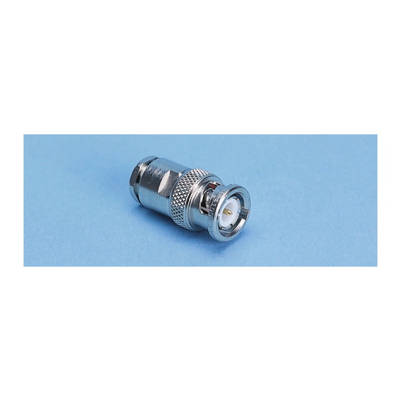 1 pcs - Amphenol, Plug Cable Mount BNC Connector, 75Ω, Clamp Termination, Straight Body