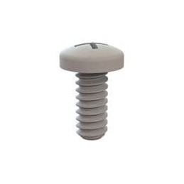 10 pcs : 010440W025PC - Screws & Fasteners Pan Phillips Screw, 4-40 Thread, 1/4 Lg, Transparent, Polycarbonate