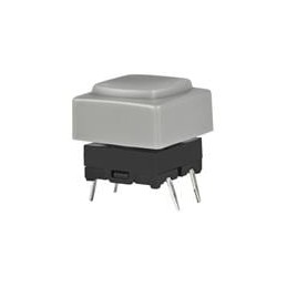 10 pcs : JB15KP-4HH - Tactile Switches OFF-(ON) PC MOUNT GRY BUTTON/GRY FRAME
