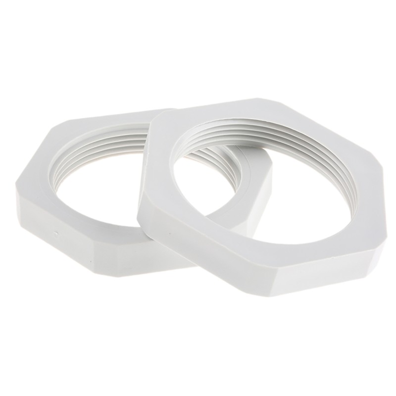 10 pcs - SIB Grey Fibreglass PA Cable Gland Locknut, M40 Thread