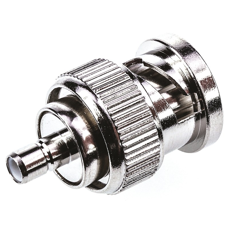 1 pcs - Telegartner Straight 50Ω RF Adapter BNC Plug to SMB Plug 4GHz