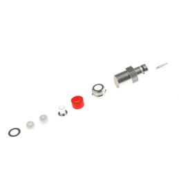 1 pcs - RS PRO, jack Cable Mount BNC Connector, 75Ω, Clamp Termination, Straight Body