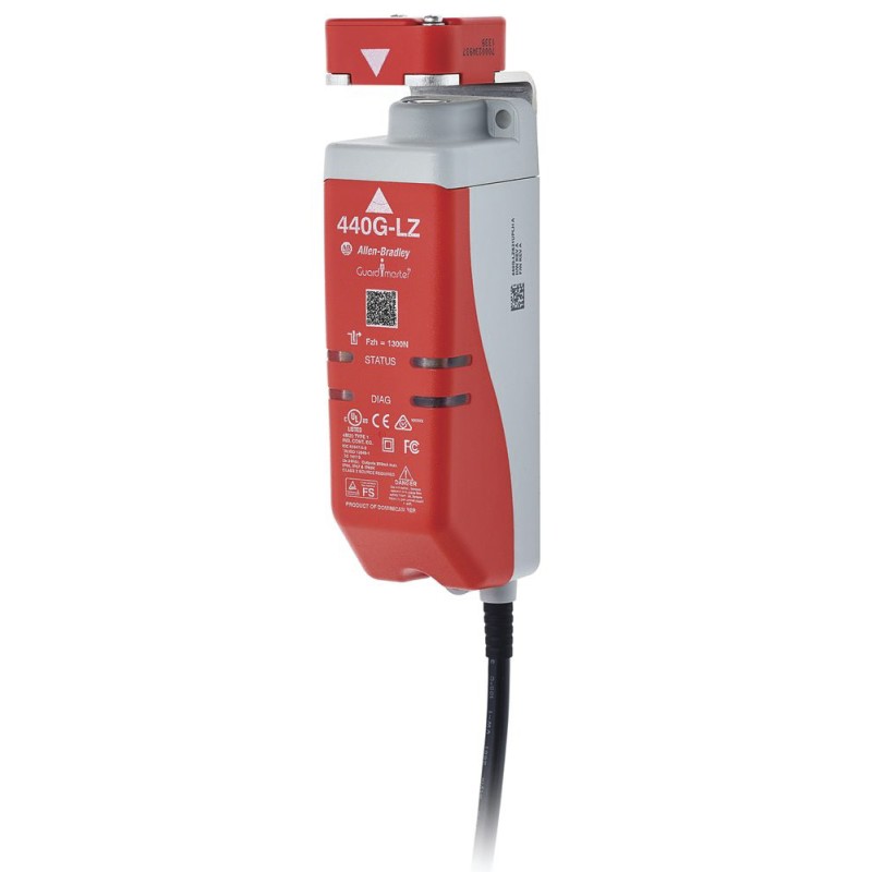 1 pcs - Allen Bradley Guardmaster 440G-LZ Series Solenoid Interlock Switch, Power to Lock, 24V dc, Actuator Included