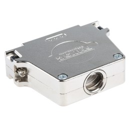 1 pcs - FCT from Molex FMK Series Die Cast Zinc D Sub Backshell, 50 Way, Strain Relief