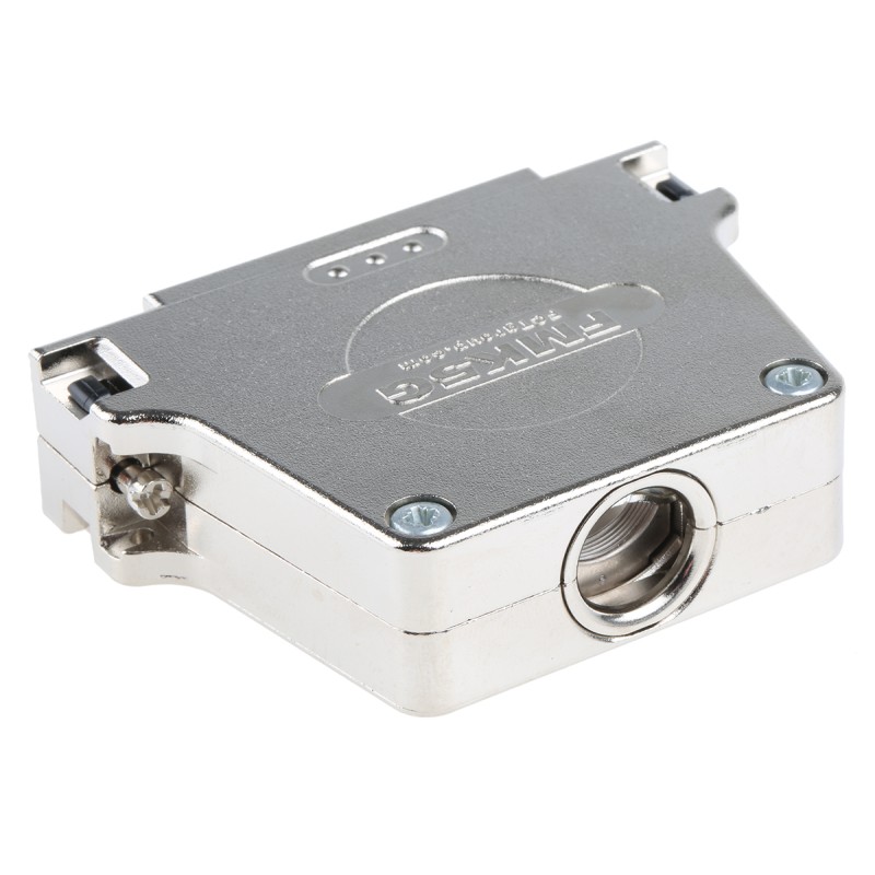 1 pcs - FCT from Molex FMK Series Die Cast Zinc D Sub Backshell, 50 Way, Strain Relief