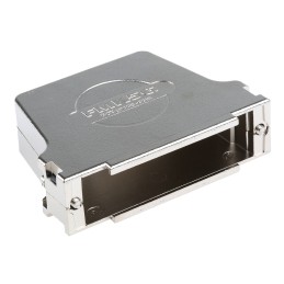 1 pcs - FCT from Molex FMK Series Die Cast Zinc D Sub Backshell, 50 Way, Strain Relief