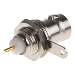 1 pcs - Amphenol, jack Panel Mount BNC Connector, 75Ω, Solder Termination, Straight Body