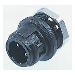 1 pcs - Binder Circular Connector, 3 Contacts, Panel Mount, Subminiature Connector, Plug, Male, IP40, 710 Series