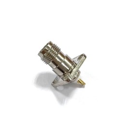 1 pcs - RS PRO, jack Panel Mount TNC Connector, 50Ω, Solder Termination, Straight Body