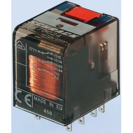 1 pcs - TE Connectivity PCB Mount Power Relay, 24V dc Coil, 12A Switching Current, DPDT
